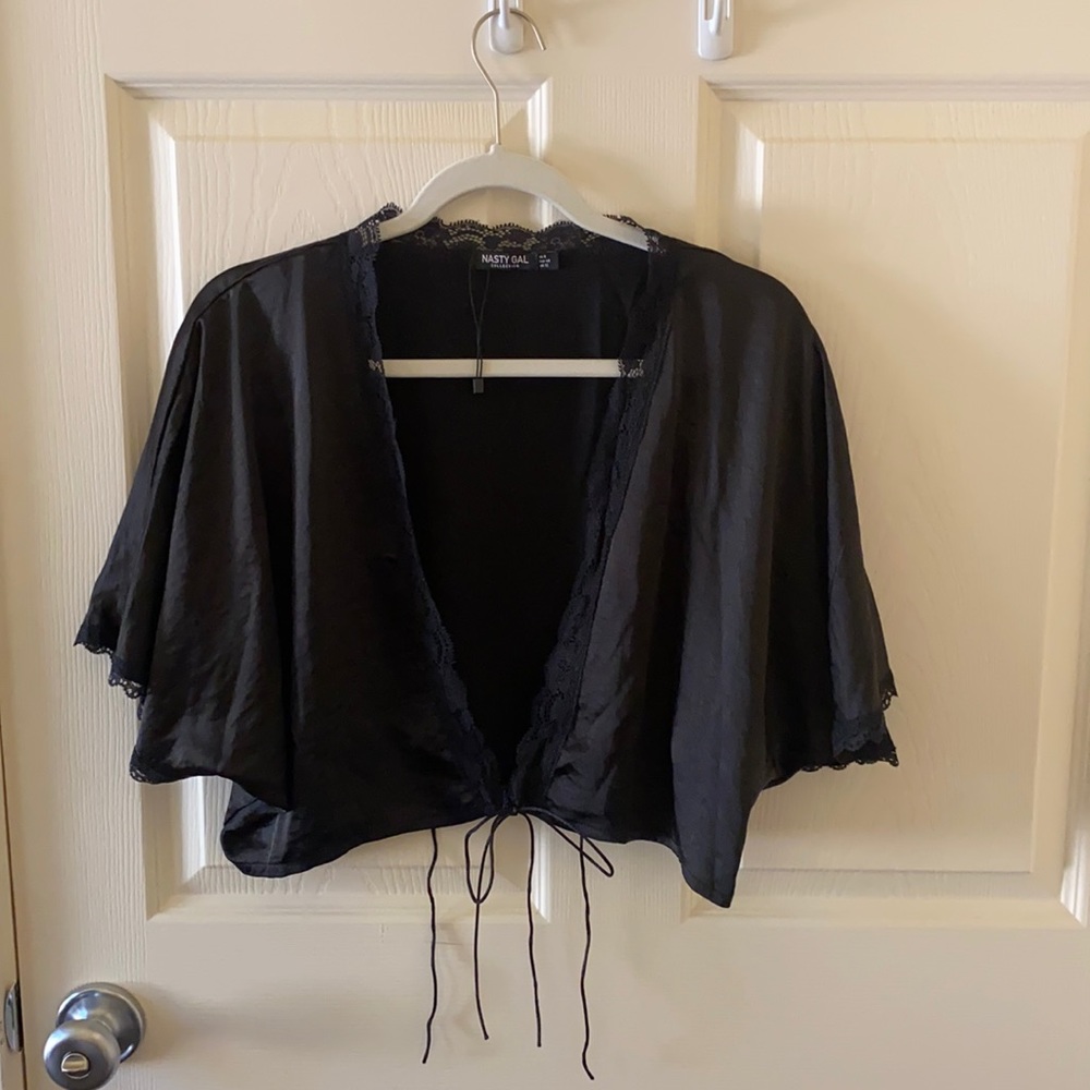 Wrap/tie blouse